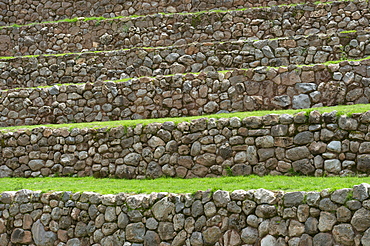 Detail Of Incan Agricultural Terraces; Moray Peru