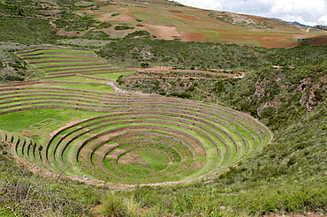 Circular Incan Agricultural Terraces; Moray Peru