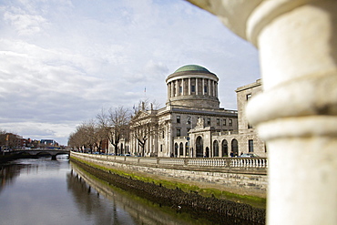 Four Courts The Supreme Court Of Ireland On River Liffey; Dublin County Dublin Ireland