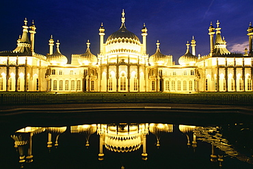 The Royal Pavilion At Night, Brighton, England