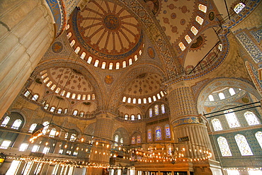 Blue Mosque Interior Istanbul Turkey