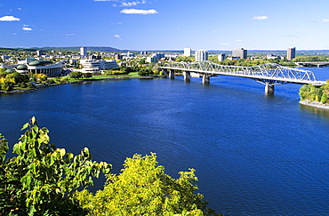 View Of Hull, The Canadian Museum Of Civilization And The Ottawa River, Ontario, Canada