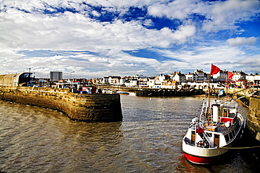 Boats In The Harbour Of Bridlington, England