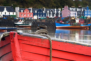 Closeup Of The Bow Of A Boat, Tobermory, Isle Of Mull, Scotland