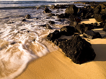 Rocks On The Beach, Poipu, Kauai, Hawaii