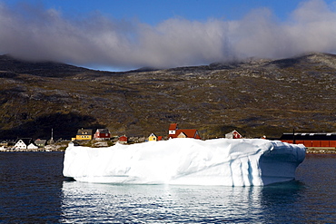 Iceberg, Port Of Nanortalik, Island Of Qoornoq, Province Of Kitaa, Southern Greenland, Kingdom Of Denmark