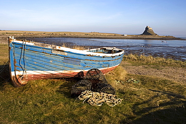 Boat On Shore, Near Holy Island, England