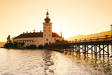 Schloss Ort (Castle Ort) At Sunrise, Gmunden, Austria