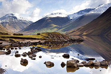 Mountains And Lake At Lake District, Cumbria, England, United Kingdom