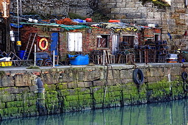 Buildings Along Waterfront And Sea Wall, Seaham, Teesside, England