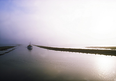 Sailboat On A Misty Morning, Killala, County Mayo, Ireland