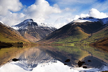 Mountains And Lake, Lake District, Cumbria, England