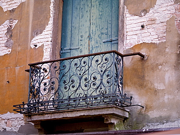 Weathered Building And Balcony, Venice, Italy