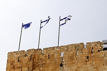 Israel And Jerusalem Flags