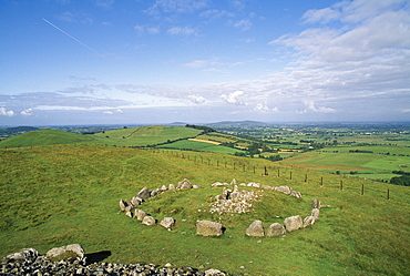 Stone Circle In A Country Field, Co Meath, Slieve Na Calliagh, Ireland