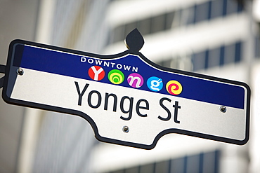 Toronto, Ontario, Canada, Yonge Street Sign