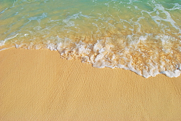 Water Washing Up On The Sand, Mayan Riviera, Mayan Riviera, Akumal, Mexico