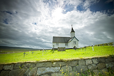 A Church And Cemetery, Iceland