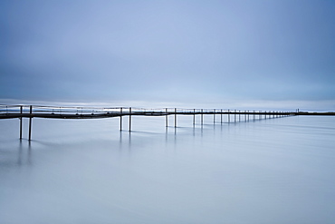 A Long Walking Bridge Over The Water, Iceland