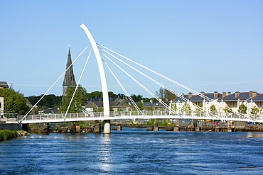 The New Bridge And Houses, Ballina, County Mayo, Ireland