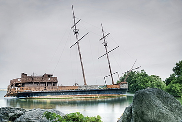 Shipwreck In Jordan Harbour, Ontario, Canada