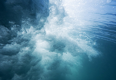 Underwater Movement Of A Wave, Tarifa, Cadiz, Andalusia, Spain