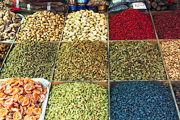 Variety Of Dried Fruit And Nuts On Display For Sale