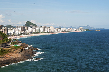 View of the buildings along the coastline, Rio de janeiro brazil