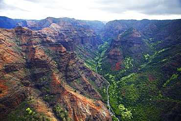 Rugged mountains and valley, Hawaii united states of america