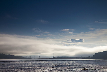 A bridge crossing the water in the distance, Inverness scotland