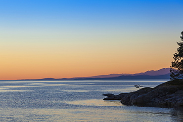 Looking Out From Smuggler Cove Marine Provincial Park On The Coast, British Columbia, Canada