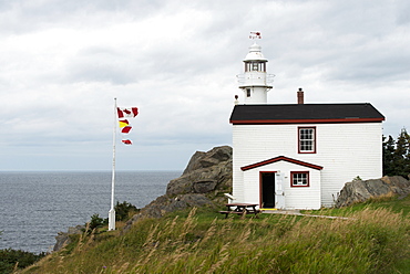 Lobster Cove Head Lighthouse At Gros Morne National Park, Newfoundland And Labrador, Canada