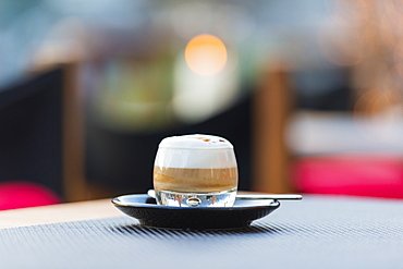 An Espresso Drink With Foam, Ascona, Ticino, Switzerland