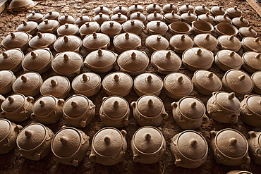 Handmade Black Pottery Before Firing, Zhongdian, Yunnan, China