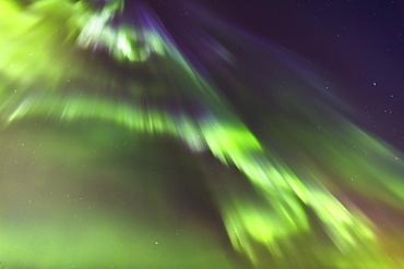 Northern Lights In The Sky Above The Tony Knowles Coastal Trail, Anchorage Coastal Refuge, Anchorage, Alaska, United States Of America