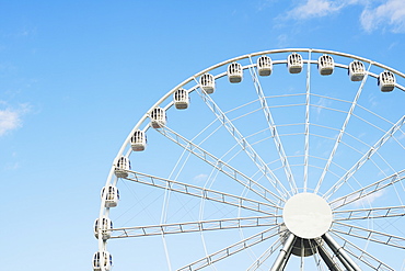 Detail Of Ferris Wheel In Divo Ostrov Amusement Park, St. Petersburg, Russia