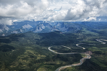 Aerial View Of The North Nahanni River, Northwest Territories, Canada