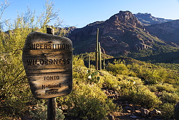 Superstition Mountains, Tonto National Forest, Arizona, United States Of America