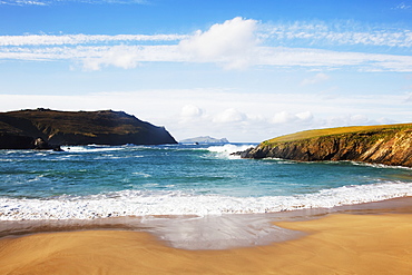 Clogher Beach With Blasket Islands, Dingle, County Kerry, Ireland