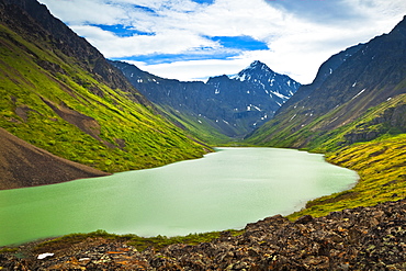 Eagle Peak And Eagle Lake, Chugach State Park, Alaska, United States Of America