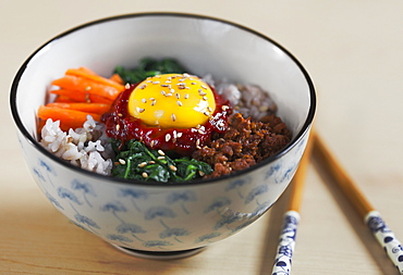 Bibimbap, Korean Dish, Edmonton, Alberta, Canada