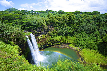 Wailua Falls, Kauai, Hawaii, United States Of America