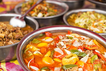 Khmer Food In Luh Market, Siem Reap, Cambodia