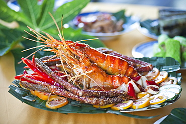 Freshwater Prawns Served At Ulu Temburong National Park Resort, Brunei