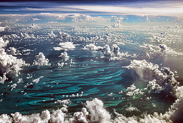 Cumulus Clouds Over The Caribbean