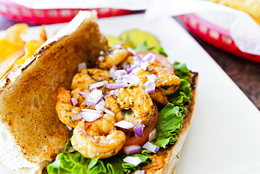 Shrimp Baguette, Martha's Vineyard, Massachusetts, United States Of America