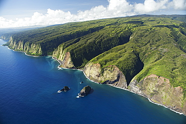 Hamakua Coast Offshore Of North Kohala, Island Of Hawaii, Hawaii, United States Of America