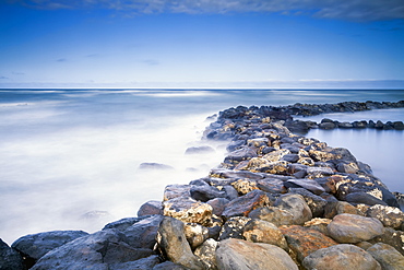 Rocks Along The Coast Of Lydgate Beach Park, Lydgate, Kauai, Hawaii, United States Of America