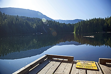 Morning Light On Cat Lake, Just North Of Squamish, British Columbia, Canada