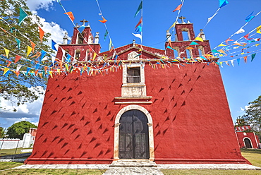 Teabo Convent Of Saints Peter And Paul, Built In Late Seventeenth Century, Route Of The Convents, Yucatan, Mexico